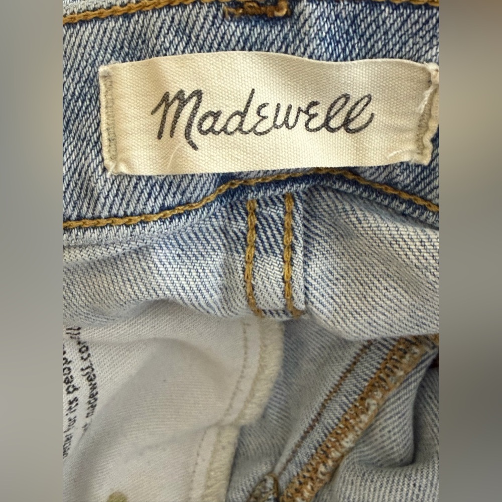 Madewell Women’s The Perfect Vintage Straight Jean High Rise Button Fly Size 25 - Picture 8 of 11